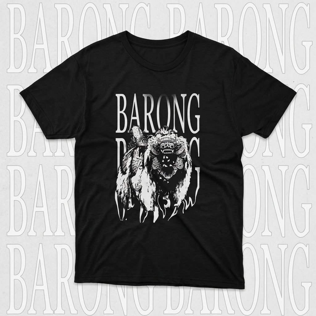 Kaos Barong Bali Hitam Streetwear | Oleh-Oleh Bali Rp69.000